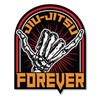 BJJ Brazilian Jiu Jitsu Forever Bumper Sticker Decal for Cars,