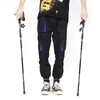 1Pair 5Sections Folding Damping Alpenstock Inner Lock Telescopic Hiking Walking