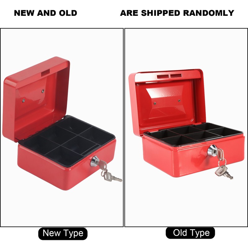 1Pc Mini Portable Iron Petty Lockable Cash Money Coin Safe