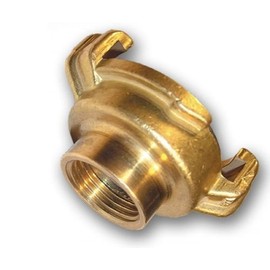 Bradas GK109 GEKA Plus Brass Couplings with 3/8 Inch Female Thread, Pack of 3, Yellow, 2 x 2 x 2 cm