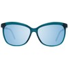 Rodenstock Women's Cat Eye Sunglasses R3271 D 59 Green 100%