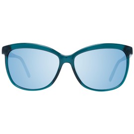 Rodenstock Women's Cat Eye Sunglasses R3271 D 59 Green 100% UVA & UVB Protection Full Rim Classic, Green