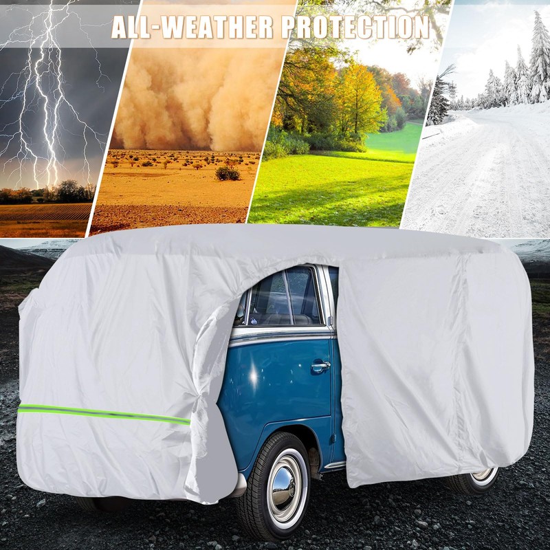 Federedevo Silver Car Cover Waterproof All Weather Compatible with 1950-1992