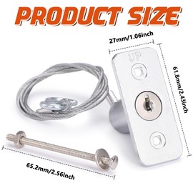 SIHAI 5 Packs Garage Door Emergency Key Release, Garage Door Emergency Release Lock Compatible with Garage Door Openers and Doors (5 Packs)