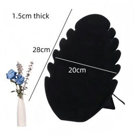 Velvet Chain Stand, 2Pcs Jewelry Storage, Necklace Stand, Display Tower Pendant Holder With 5 Notches (Black)