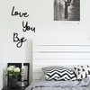 HDGSAFD 2 Sets "Love You and Goodbye" Wooden Sign Wall