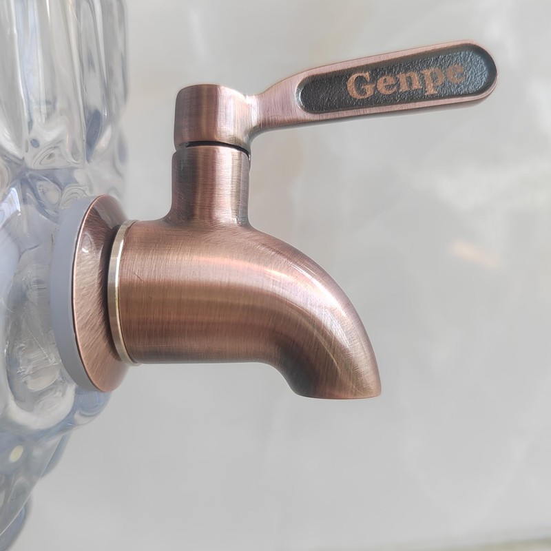 Genpe Durable 304 Stainless Steel Spigot for Beverage Dispenser Copper