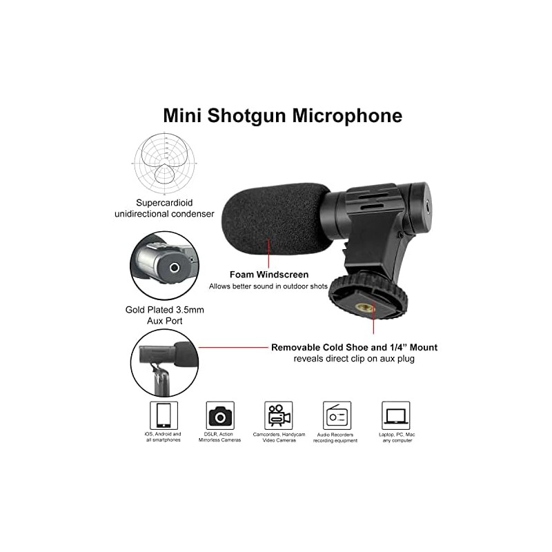 Acuvar - Kit de video para teléfono de 6 piezas,