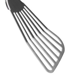 Slotted Fish Spatula Fish Turner Fish Flipper Stainless Steel Kitchen Tool for Frying Baking Camping Restaurant Silver 79g