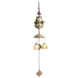 HAMILO Wind Chime, Wind Chime, Good Luck Amulet, Money Up Luck, Cat Feng Shui