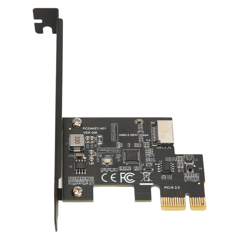 PCIE to USB 3.2 Expansion Card Black 5Gbps High Speed