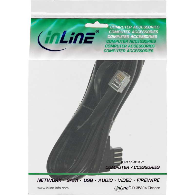 InLine® 18819A TAE-N Connection Cable 6-Pin Fully occupied, 6 m