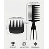 CULEB 2 Pezzi Set di Pettine Denti Larghi per Onde,