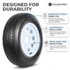 2-Pk Trailer Tire Rim ST205/75D15 15 in. Load C 5