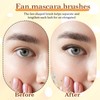 4 Pack Fan Brush for Mascara, Folding Angle Mascara Brush