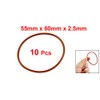 uxcell 10 Pcs Industrial Silicone O Ring Seal 55mm x