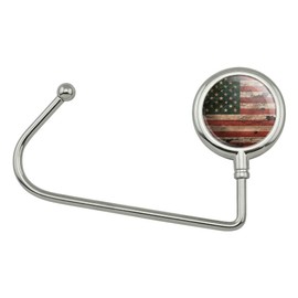 GRAPHICS & MORE Rustic American USA Flag Distressed Purse Bag Hanger Holder Hook