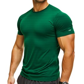 Performance T Shirts for Men Dry Fit(Irish Green,XXL)
