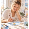 12 Pcs Fan Paint Brush, Fan Brush for Painting