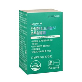 Nutricore Joint Liprinol M Green Lipped Mussel, 30 tablets, 1 unit / 뉴트리코어 관절엔 리프리놀M 초록입홍합, 30정, 1개