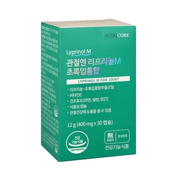 Nutricore Joint Liprinol M Green Lipped Mussel, 30 tablets, 1