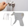 6Pcs Lock Pick Kit Manual Metal ABS Accuracy Locksmith Lock