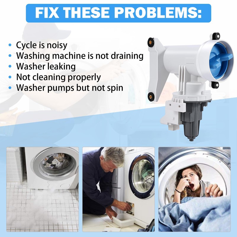 Upgraded WH11X29539 Washer Drain Pump for GE Front Load Washer