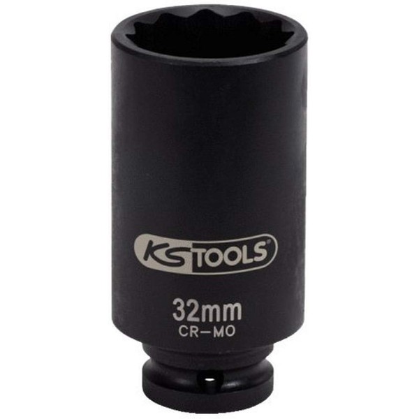 KS Tools 150.1706 Special drive shaft impact socket, 1/2", 32mm