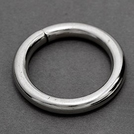 Buckle 1-3/4'' Metal Silver O-Ring Belt, Fashion Jewelry by 4-pcs, SP-2458