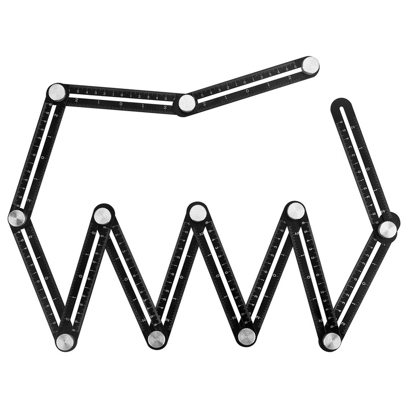 Hole Locator Steel Multi Angle Measuring Ruler Portable Universal Wall