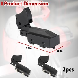 2-Pack 23-66-2635 Switch for M18 Circular Saw - Fit for 2730-20 2730-21 2731-21 2731-22 2631-20 Cordless Circular Saw 2782-20 Metal Cutting Saw, Replace 23-66-0098 23-66-5027