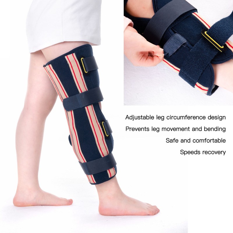 Knee Joint Fixation Support Adjustable Comfortable Knee Fracture Protector for