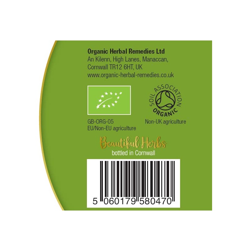 Organic Herbal Remedies 100ml Olive Leaf Tincture