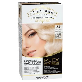 Alfaparf Milano Il Salone Plex Rebuilder Color Kit 12.0 Pure Platinum Blonde - Permanent Dye Cream