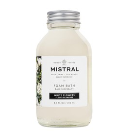 Mistral Heritage Foam Bubble Bath, White Flowers, 8.4 Fl Oz
