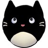 Relaxeazzz Neck Pillow with Eye Mask, Black Cat, Cute, Plush,