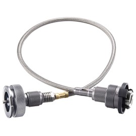 Camping Moon CB Can OD Can Compatible Adapter, Multi Gas Hose Line, Full Set, Screw-in Type, Conversion Adapter, OD Can, CB Can, Gas Converter, Gas Tool, Compatible with ST-310, Compatible Adapter & Multi Gas Hose Line Z11/Z13/Z16