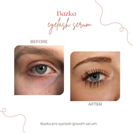 Bazka Pro Eyelash Growth Serum to achieve Thicker, Longer and Fuller lashes naturally. Eyelash Enhancer. Twice per day (3.5mL)