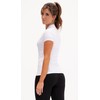 DEVOPS Women's Compression Workout Athletic Shirt (Large, White/White)
