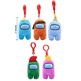 Among US 3" SquishMe Plushmellow Backpack Hangers