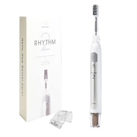 Soladey SoladeyRhythm2, Ionic Power Electric Toothbrush, Solar Panels and TiO2 Semiconductor (Snow White), Ready to use Ionic Toothbrush