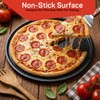 Non-Stick Pizza Pan 2 Pack, 13 Inch Round Carbon Steel