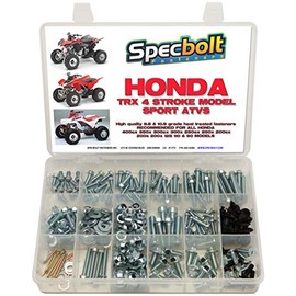 Specbolt Fasteners 250pc Maintenance Restoration OE Spec Motorcycle Bolt Kit for Honda 400EX 250EX Quad TRX400EX TRX250X ATC TRX 350x 300ex 300x 250ex 250x 200sx 200s 200x 125cc 110cc TRX90