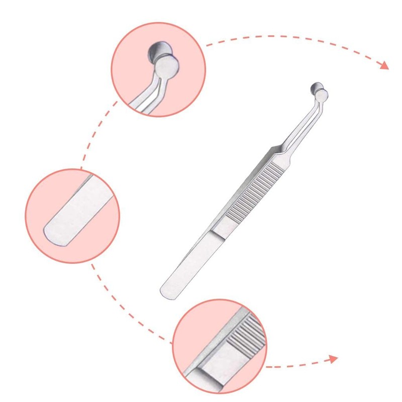ZGORENDZ Premium Stainless Steel Arita Tauber Meibomian Gland Expressor Forceps