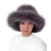 Lina & Lily Oversized Winter Faux Fur Bucket Hat for