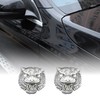 2p Metal Tiger Face Emblem Retro Car Badge Fit for