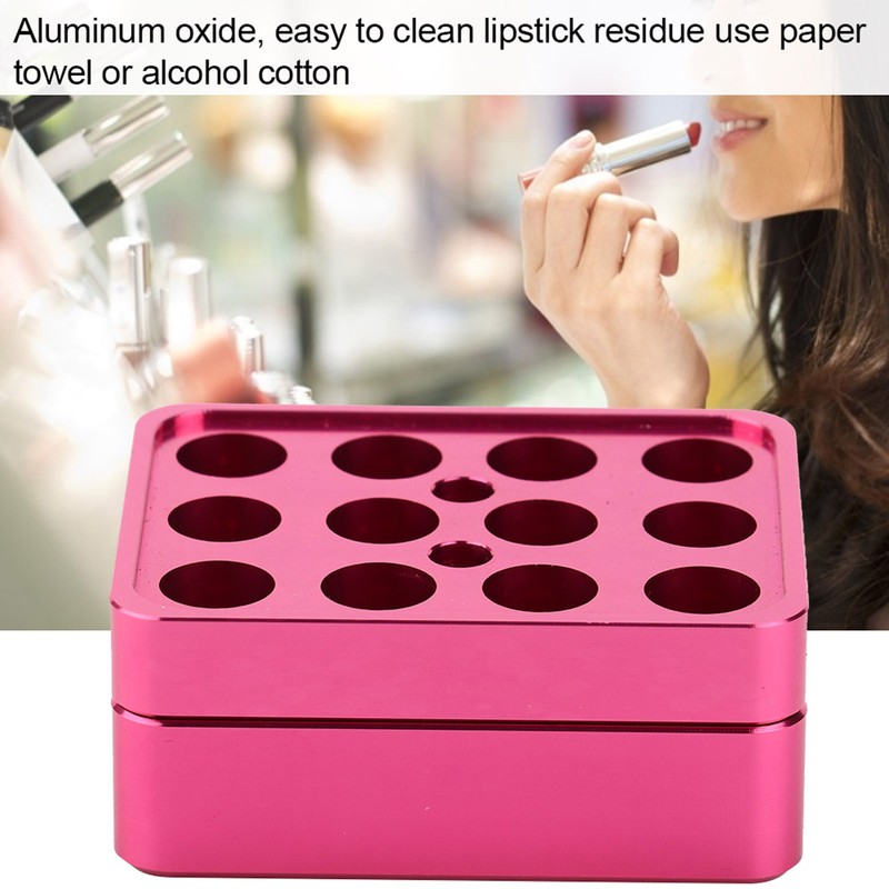 12 holes 9.3mm DIY AluminumLipstick Mold Lipstick Fill Mold Making