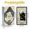 NOPKESV Cat Tarot Cards with Meanings, Keywords, Elements, Planets, Chakras,