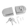 10~12mm Stainless Steel Glass Door Anti-theft Security Lock with Keys