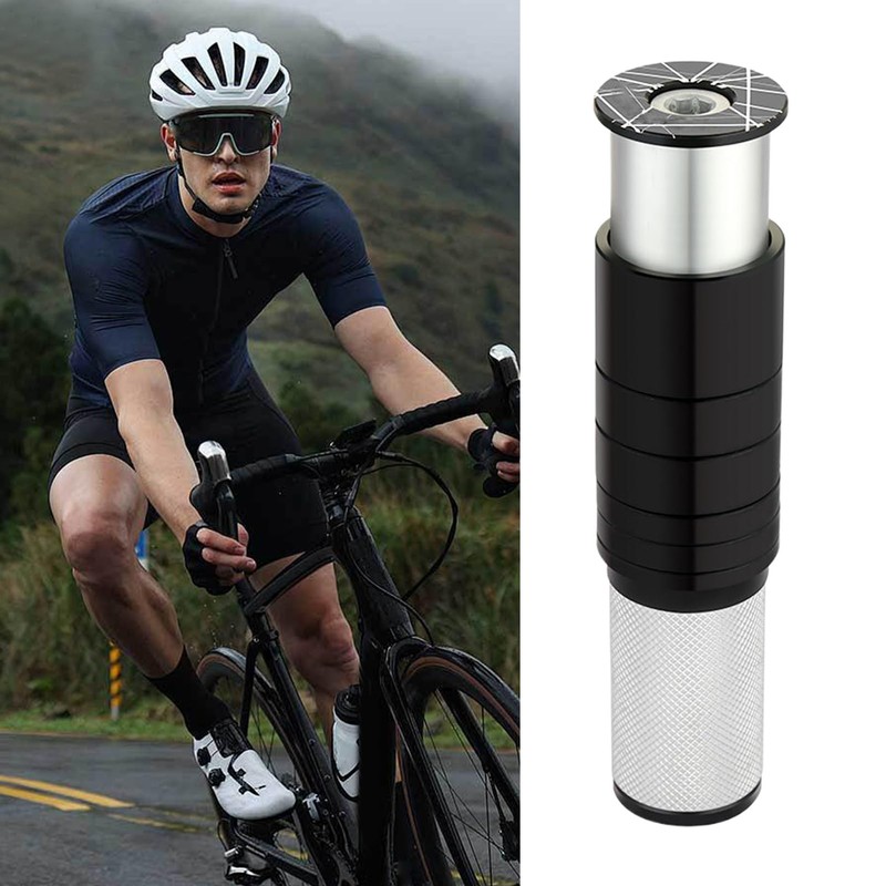 Stem Riser Bike,Aluminium Alloy Road Bike Handlebar Adapter - Precision